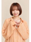 前髪あり　ボブ　内巻きボブ
