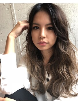 エイト 福岡天神店(EIGHT fukuoka) 【EIGHT福岡】nabe_外国人風バレイヤージュサーフモカベージュ★