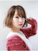 ゆるふわ 流しバング 切りっぱなし★★