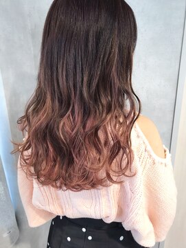 アンククロス 表参道(ANKH CROSS) ロアエクステ×ピンクグラデーション