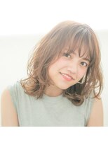 アドラーブル 長岡リップス旭岡店(adorable)&nbsp;無造作セミディ★ブランジュ×透明感