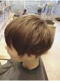 ミルクティーベージュ×ブリーチ1回