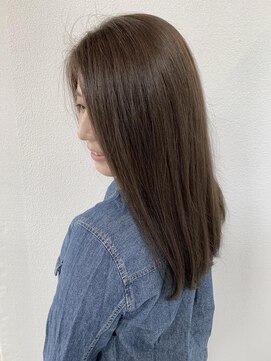 ヘアーアンドスパ フェリーチェ ミチ 野田屋町店(HAIR&SPA felice MICHI) 秋のオリーブベージュカラー