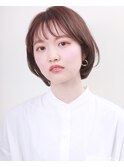 ミニボブ/シースルーバング/韓国風メイク
