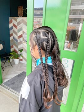 ネバーランド(NEVERLAND) 星型の編み込みヘアセット☆