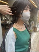 ボブウルフ/ボブ/ダークグレー/髪質改善縮毛矯正/髪質改善