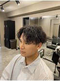 【センターパートツイストスパイラル】