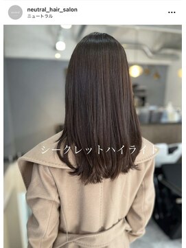 ニュートラル(neutral) 【neutral】脱白髪染めハイライト