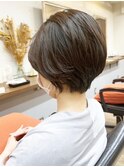《knit銀座》大人黒髪20代30代40代ショートボブ丸み前下がり