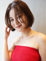顔まわりレイヤー/ミニボブ/切りっぱなし