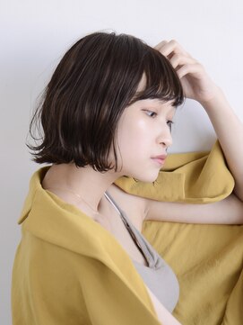 ロアー ヘアー ワメン(RAWR hair WaMen) 【RAWR】切りっぱなしボブ_外ハネスタイル