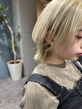 オーク ガーデン 中目黒(OAK garden) 髪質改善ミルクティー/ウルフボブ【OAK中目黒】