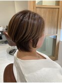 ハンサムショート　明るめベージュ