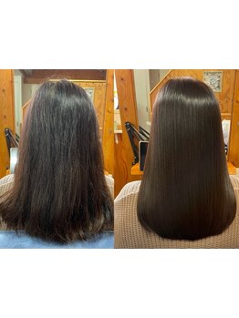 最高品質の優しい薬剤を調合し圧倒的に柔らかくしなやかな触りたくなる美髪に♪[三ノ宮/縮毛矯正/髪質改善]