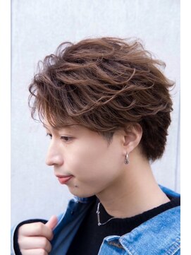 メンズフィール 南森町(MENS FEEL) スペインカール/スパイキーショート/ブルーブラック/南森町