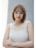 #小顔#外ハネボブ#ミディアム#美髪#イメチェン