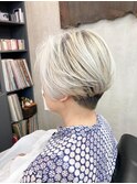 暗くならないおしゃれな白髪染め/白髪ぼかし/イチゴカラー