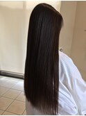 ストレートパーマ超ロング