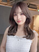 アグ ヘアー リーフ 湊高台店(Agu hair leaf) 《Agu hair》ミルクベージュレイヤー×numberA.ヘアバター