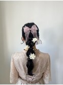 【NANAMI】結婚式の参列に！編みおろしアレンジ♪/アヤラ東船橋