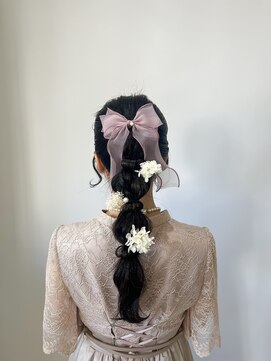 アヤラ オーガニックアンドスパ 東船橋店(AYALA) 【NANAMI】結婚式の参列に！編みおろしアレンジ♪/アヤラ東船橋