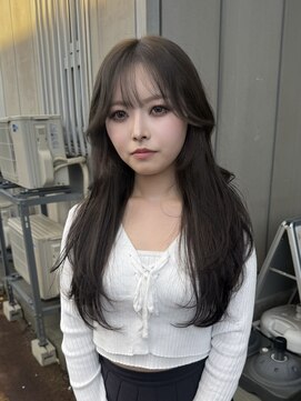 ラヴィズム 長岡店(LUVISM) 韓国/顔周りレイヤー/ダブルカラー/ベージュ/前髪新潟長岡宮関◆