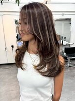 ジルブラン 土浦(JIL BLAN)&nbsp;ハイライトバレイヤージュダブルカラーケアブリーチ20代30代