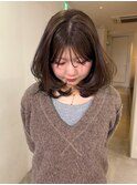 【NIKO】ブリーチなしグレージュ.ミディアムレイヤー.福岡天神