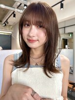 シンス 銀座(since) ミディアムレイヤー/顔周りレイヤー/小顔ヘア/似合わせカット