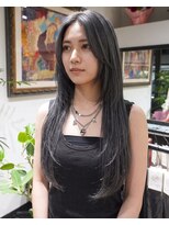 グッドフェローズ キタホリエ(GoodFellas kitahorie) 透明感抜群のレイヤーミディアム×グレージュハイトーン艶感