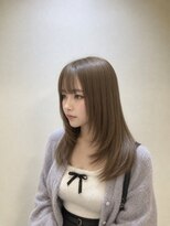 アッシュ 戸塚店(Ash)&nbsp;【戸塚】顔まわりレイヤー×透明感ミルクティーベージュ