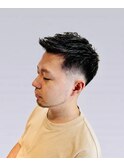 アップバングフェードスタイル