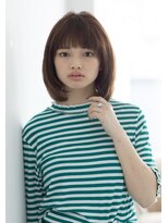 ティファ 二子玉川(Tiffa)&nbsp;マッシュオン眉厚めバング簡単スタイリング内巻きミディアム