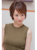 エレガントカジュアルマニッシュショート似合わせカット