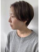 ハンサムショート/ダブルカラー/グレージュ