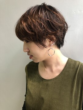 クラン(clan) clan ショートマッシュ　ブラウン