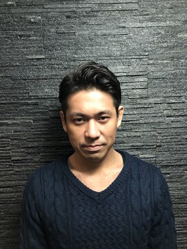 ヒロギンザ 浜松町店(HIRO GINZA) ツーブロックビジネスショートレイヤーかき上げコンマヘア