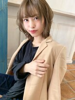 マリアバイアフロート(Maria by AFLOAT)&nbsp;【添田】くびれひし形 ことりベージュな透明感カラー小顔ボブ