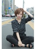 大人可愛い、色気、小顔カットひし形シルエット【錦糸町】