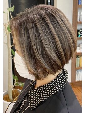 ネックス 表参道本店(nex) nex表参道 ハイライト 白髪ぼかし イメチェン