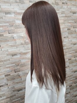 [ナチュラルな仕上がりで気分上がるヘアスタイルに☆]酸熱TR使用◎髪を傷めずに自然なストレートが叶う♪