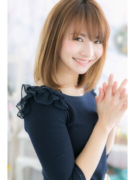 ミック ヘアアンドメイク アップ 駒込店(miq Hair&Make up) 愛され♪ヴェールカラーツヤ髪小顔エアストレートa1