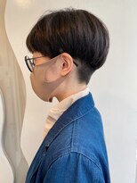 モリオ フロム ロンドン 大宮2号店(morio from London)&nbsp;【なかじま ひびき】黒髪刈り上げマッシュ