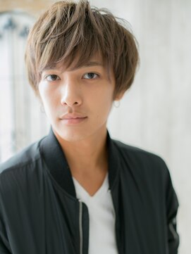 トニーアンドガイ メン 与野駅前店(TONI&GUY MEN) イケメンハイライトカラーくせ毛風無造作ショートe与野