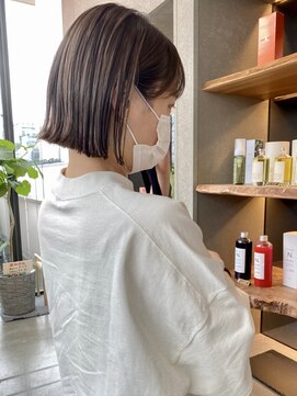 ロンド 表参道店(Lond) ミニボブ 外はねボブ 髪質改善 韓国ボブ