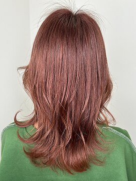 イーストハムアネーロ(EAST HAM anello) 透明感カラーピンクベージュ×ミディアム