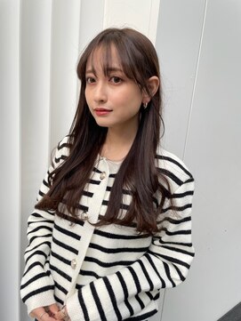 アイユー(ii+U) 髪質改善トリートメント　艶カラー　ロング　ブラウンカラー