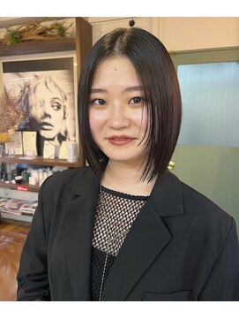 コレット ヘアー 大通(Colette hair) 周りと少し差をつける☆おくれ毛ボブスタイル .*。