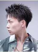 ハーフリバースアップバング