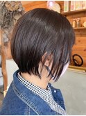 ショートボブ/ショートカット/丸みショート/前下がりショート